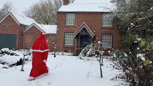 Father Christmas at Elgar's Cottage